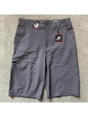 ZeroXposur Men’s size 18 Performance Shorts Gray UPF 50+ New With Tags